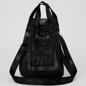 ALO YOGA BAG SHEER CROSS BODY BUCKET BLACK (UNITALLA)
