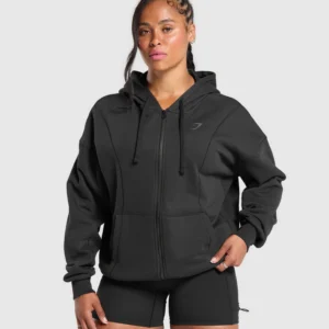 GYMSHARK HOODIE POWER BLACK