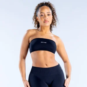 DFYNE IMPACT BACKLESS BANDEAU MIDNIGHT BLACK