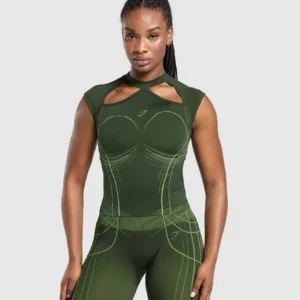 GYMSHARK SET LEGGINGS APEX SEAMLESS GREEN