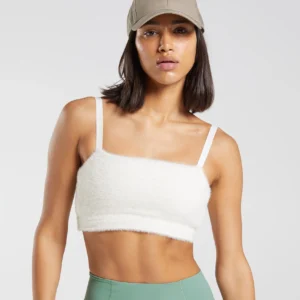 GYMSHARK BANDEAU WHITNEY WHITE