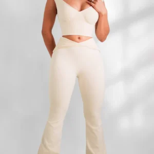 FITNESS FASHIONESS SET LEGGINGS STUDIO FLEX SWEET CREAM