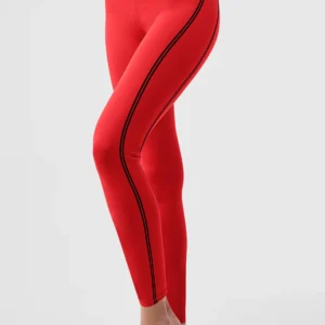 ALO YOGA LEGGINGS AIRLIFT RED