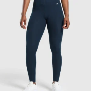 GYMSHARK LEGGINGS COTTON NAVY