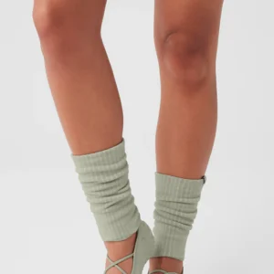 ALO YOGA SOCK STRAPPY SIREN HEATHER GREY