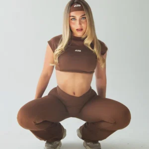 ALLURE THE BRAND SET LEGGINGS DEFINE LUXE BROWN